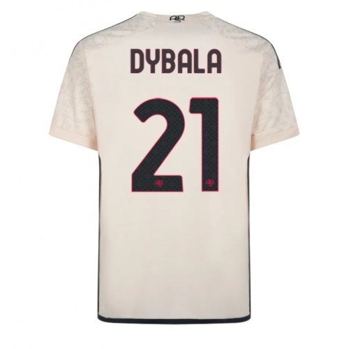 Pánský Fotbalový dres AS Roma Paulo Dybala #21 2023-24 Venkovní Krátký Rukáv